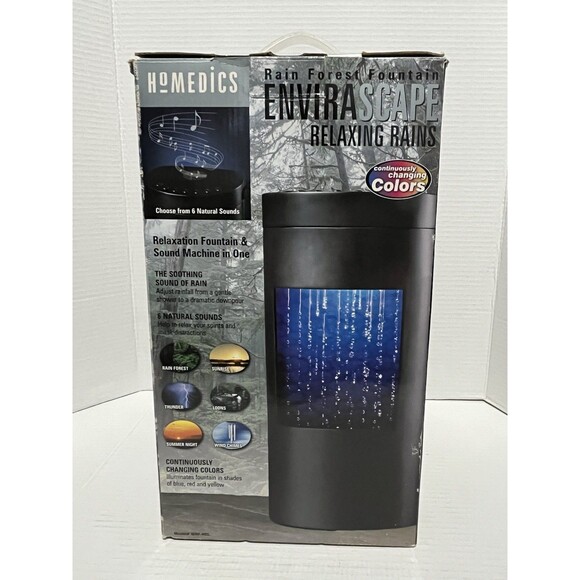 Homedics WRF-REL EnviraScape Rain Forest Fountain Relaxing Rains 2003 NEW IN BOX - Picture 3 of 10